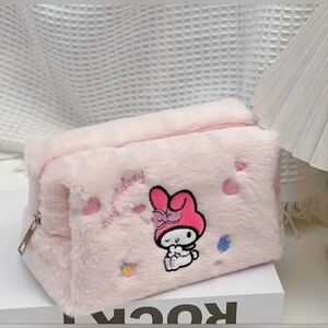 Sanrio My Melody Pink Embroidered Makeup Bag